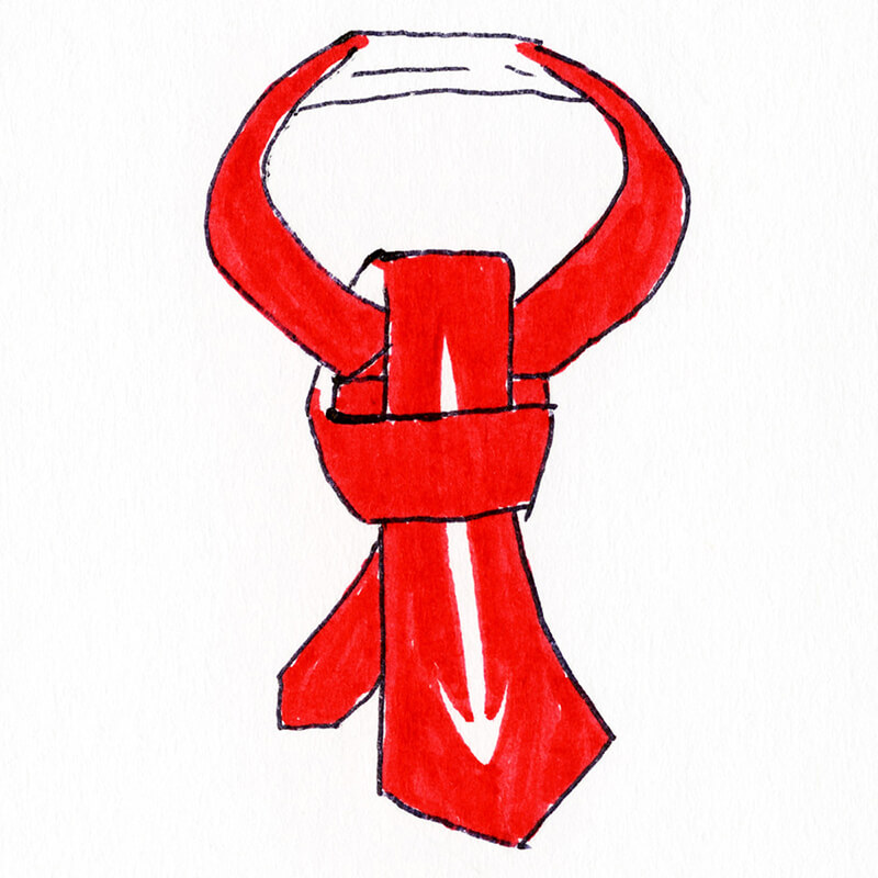 Tietietie-Easy. Big knot. How to tie a tie.【double knot】